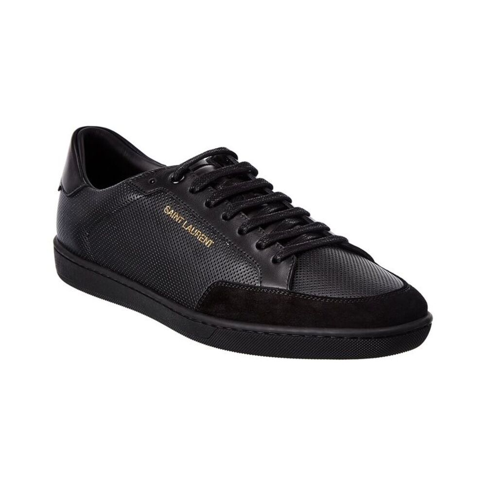 Saint Laurent Sl/10 Leather Sneaker, Black